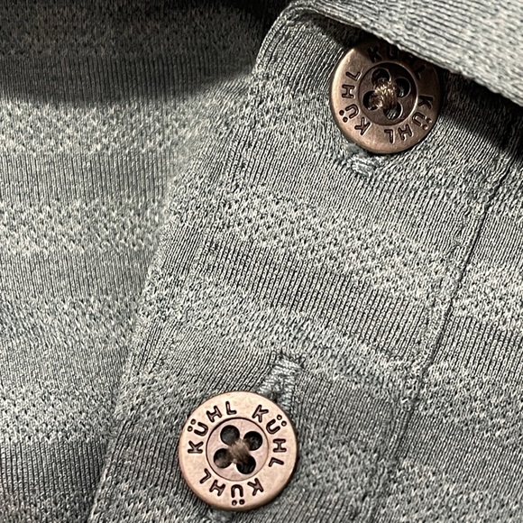 Kuhl AirKuhl Striped Polo Shirt Men’s Large Short Sleeve Outdoors Hiking UPF50 - Picture 3 of 5